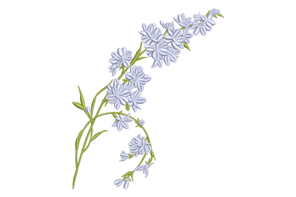 Blue Wildflower Branch