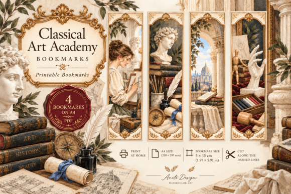Classical Art Academy Printable Bookmark
