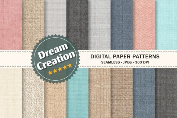 Cotton Texture Fabric Digital Paper