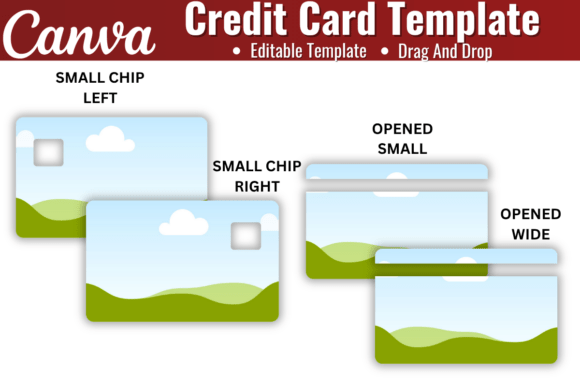 Credit Card Skin Canva Template