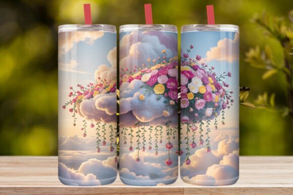 Elegant Cherry Blossom Tumbler Wrap