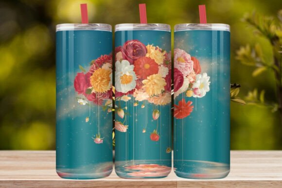 Elegant Cherry Blossom Tumbler Wrap