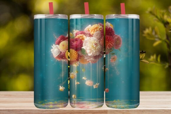 Elegant Cherry Blossom Tumbler Wrap