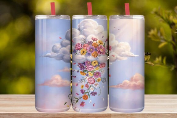 Elegant Cherry Blossom Tumbler Wrap