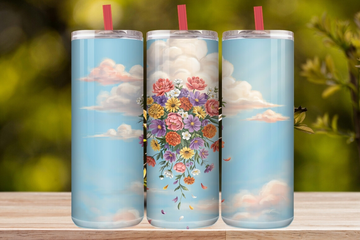 Elegant Cherry Blossom Tumbler Wrap