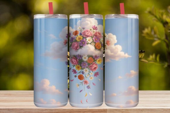 Elegant Cherry Blossom Tumbler Wrap
