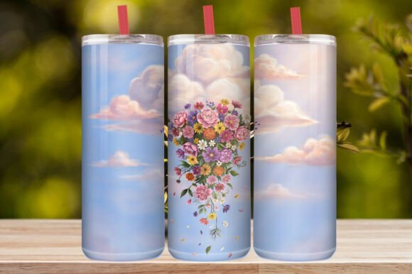Elegant Cherry Blossom Tumbler Wrap