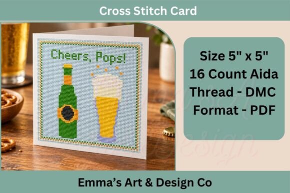 Father’s Day Cross Stitch Card