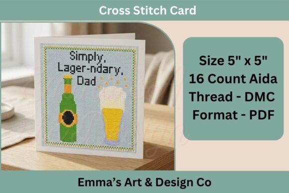 Father’s Day Cross Stitch Card