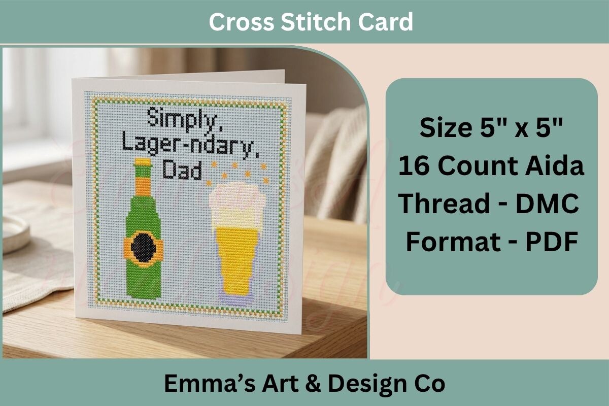 Father’s Day Cross Stitch Card