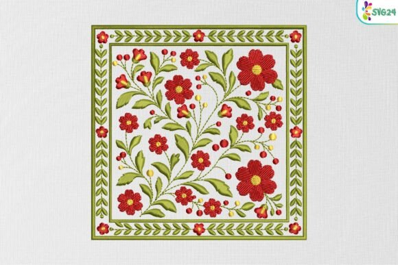 Floral Square Frame