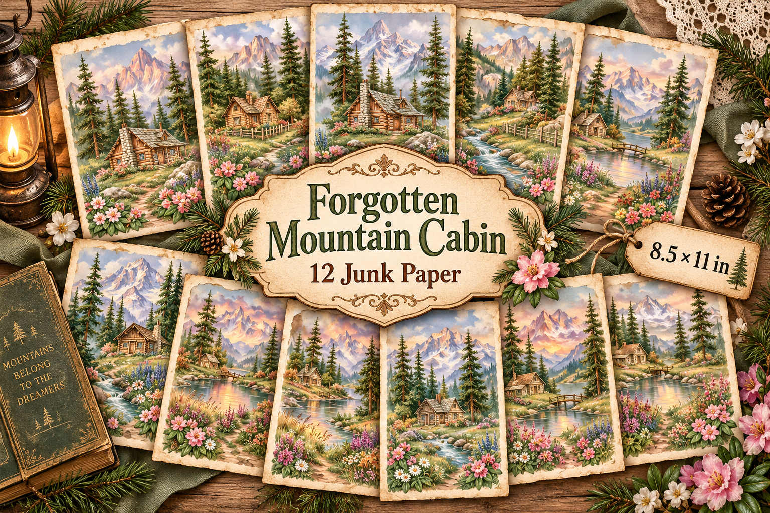 Forgotten Mountain Cabin Junk Journal