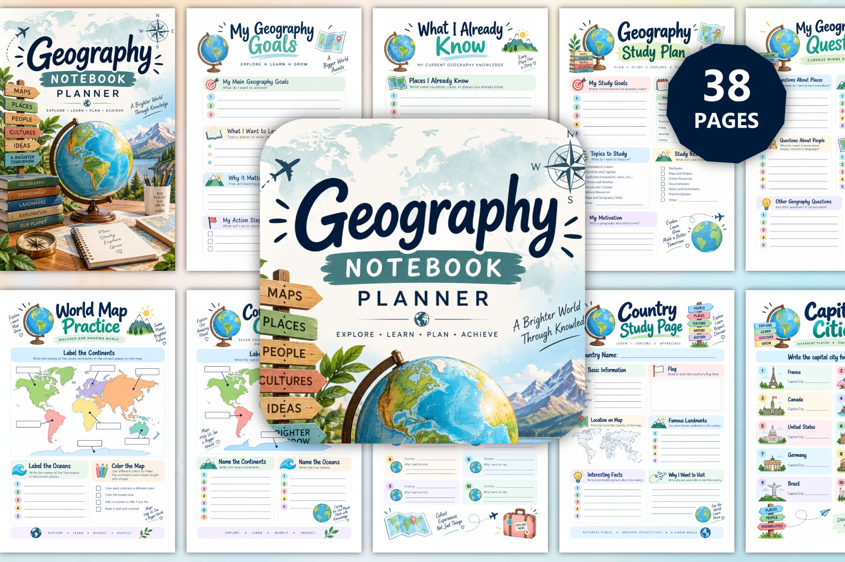 Geography Notebook Planner