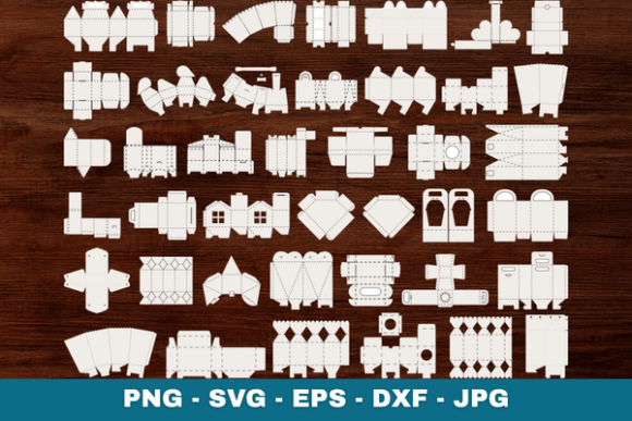 Gift Box Template SVG Bundle Cricut