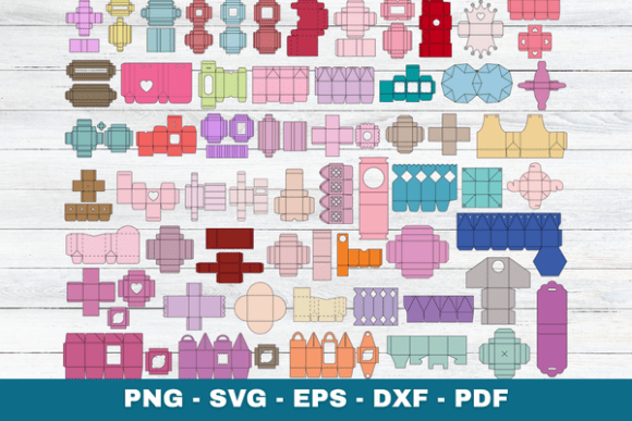 Gift Box Template SVG Bundle Cricut