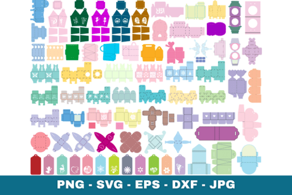 Gift Box Template SVG Bundle Cricut