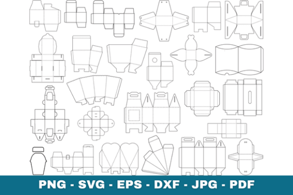 Gift Box Template SVG Bundle Cricut