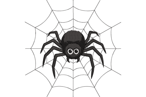 Halloween Spider Embroidery Design