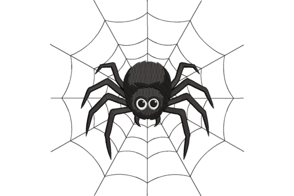 Halloween Spider Embroidery Design
