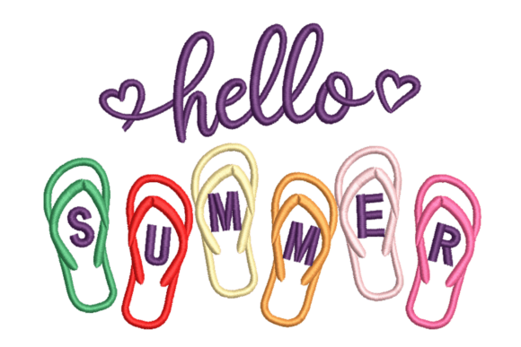 Hello Summer Flip Flops