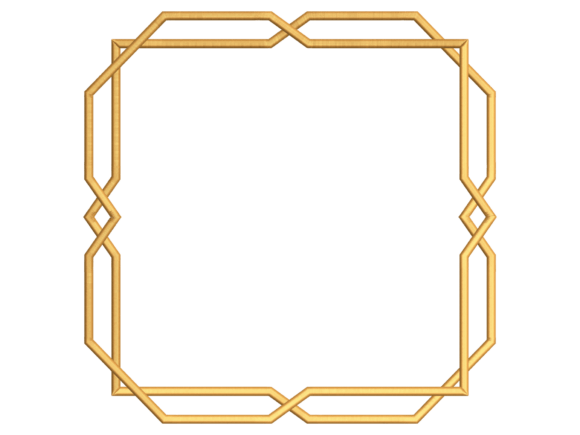 Interlaced Ribbon Square Embroidery