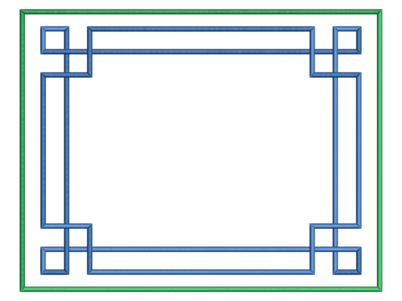 Interlaced Square Placemat Embroidery