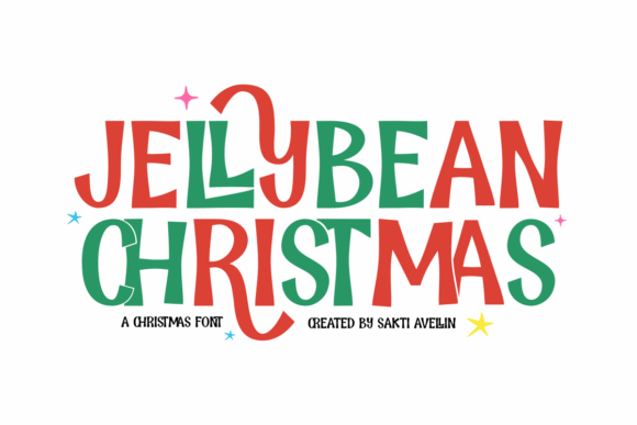 Jellybean Christmas Display Font By Sakti Avellin