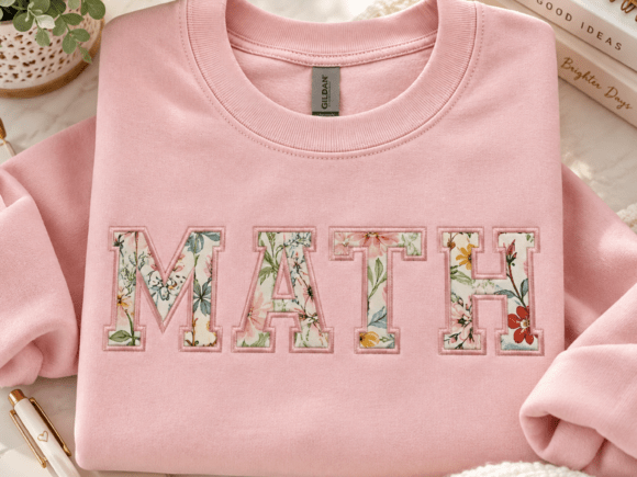MATH Applique Embroidery Design