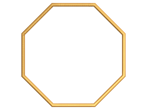 Minimal Octagon Table Linen Embroidery
