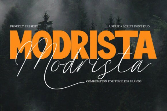 Modrista Font - Lettering Fonts Design