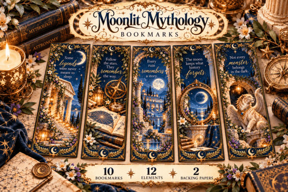 Moonlit Mythology Bookmarks Kit