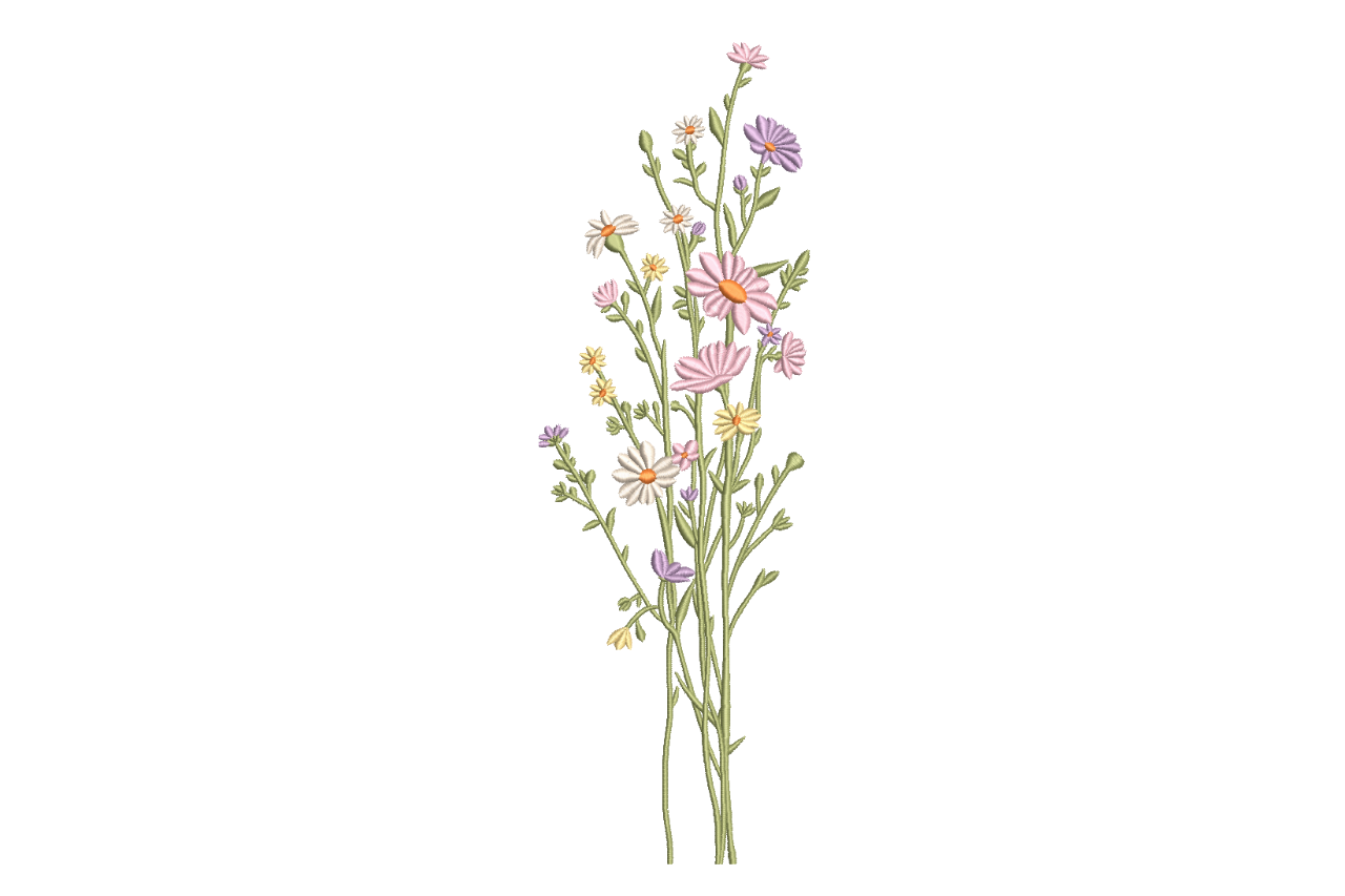 Pastel Wildflower Meadow