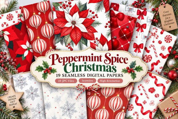 Peppermint Spice Christmas Digital