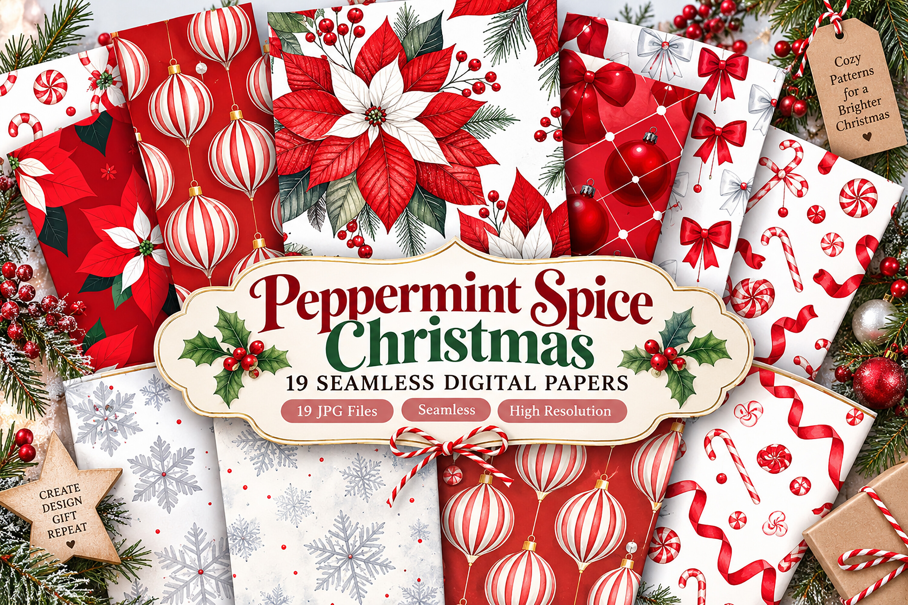 Peppermint Spice Christmas Digital