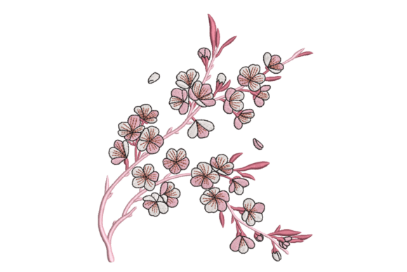 Pink Cherry Blossom Branch