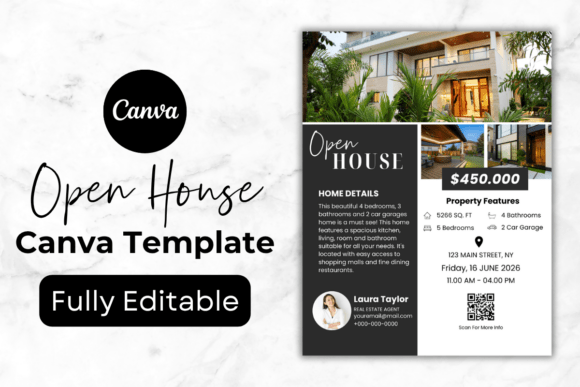 Real Estate Open House Flyer Template