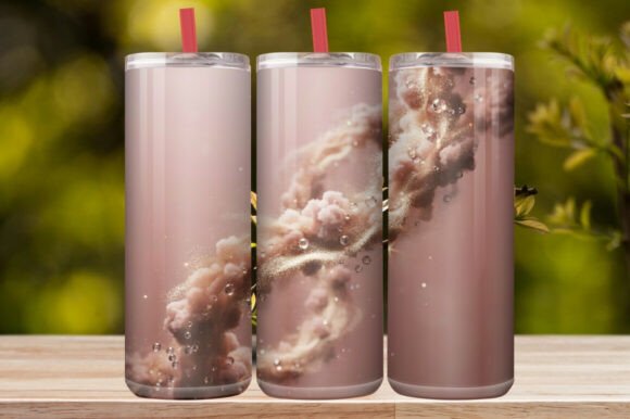 Rose Gold Glitter Tumbler Wrap