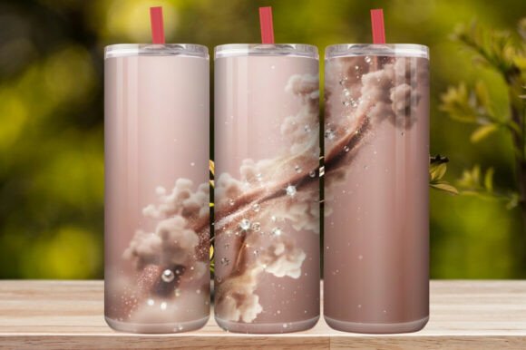 Rose Gold Glitter Tumbler Wrap