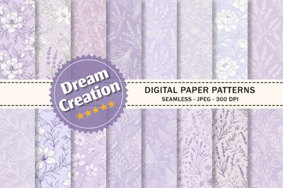 Seamless Lavender Patterns