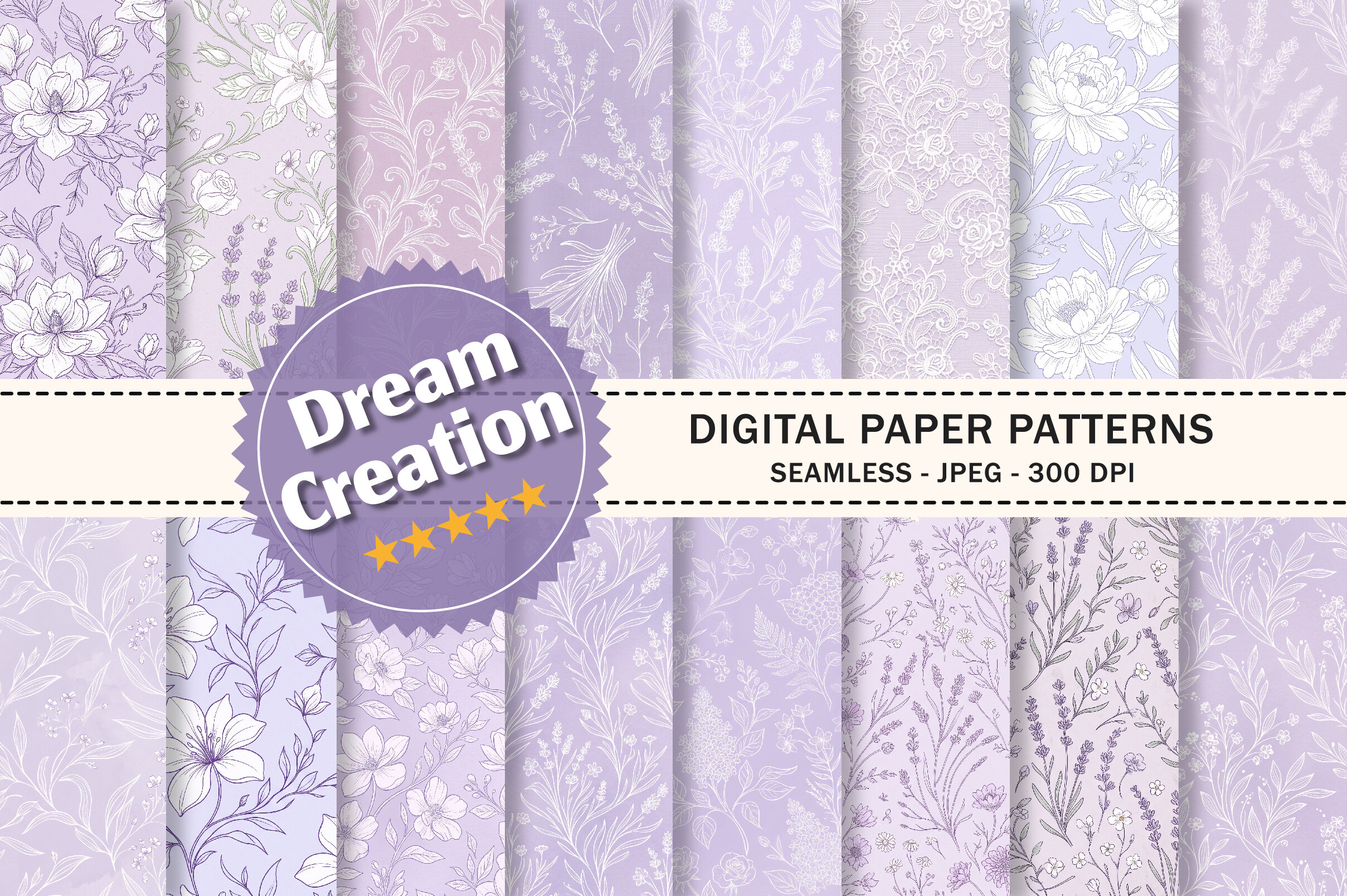 Seamless Lavender Patterns