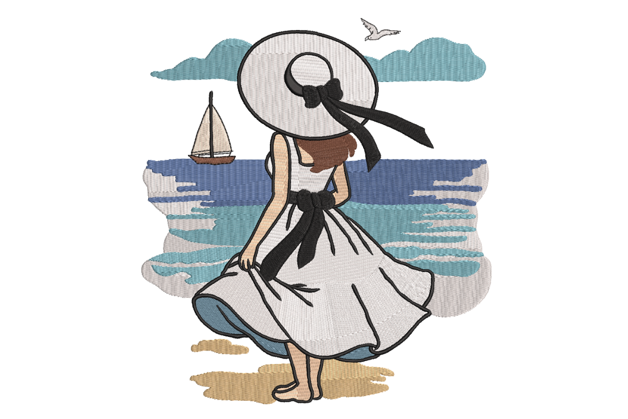 Seaside Summer Girl