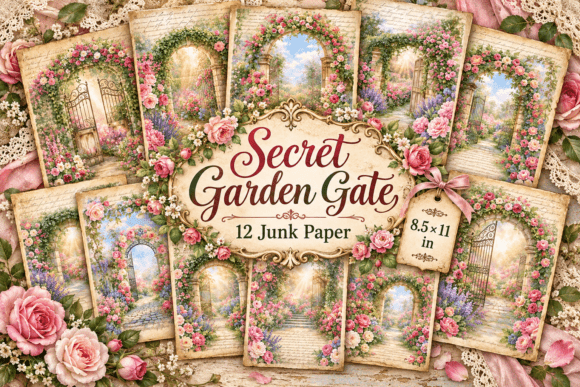 Secret Garden Gate Junk Journal