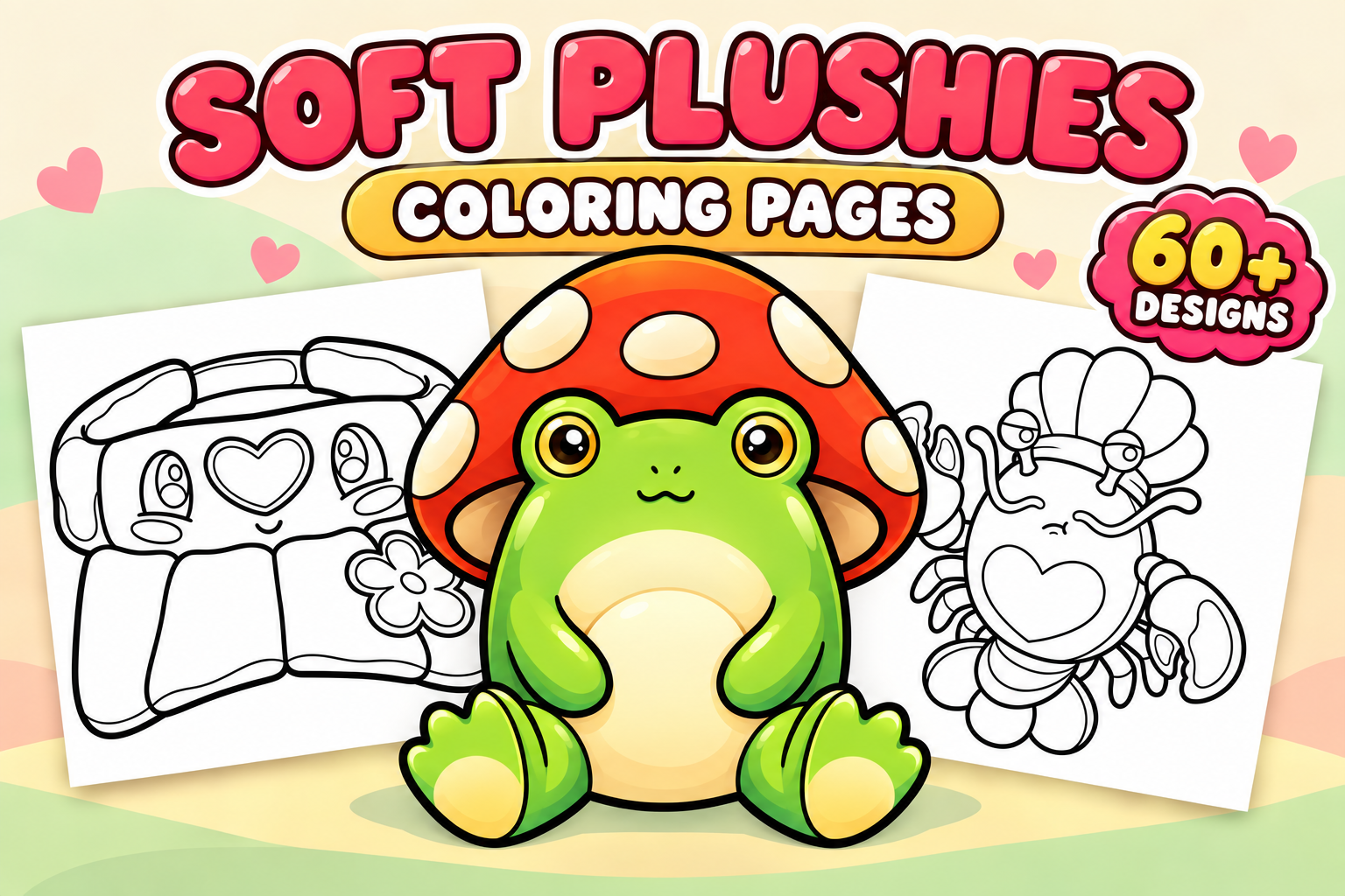 Soft Plushies Coloring Pages – Volume 1