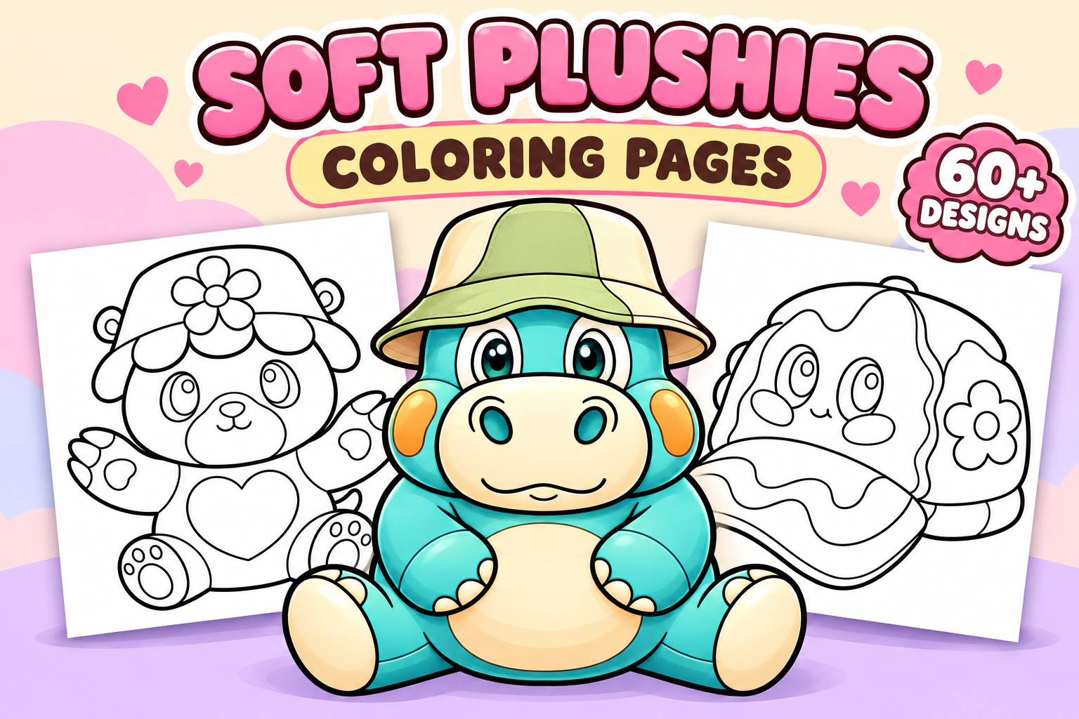 Soft Plushies Coloring Pages – Volume 2
