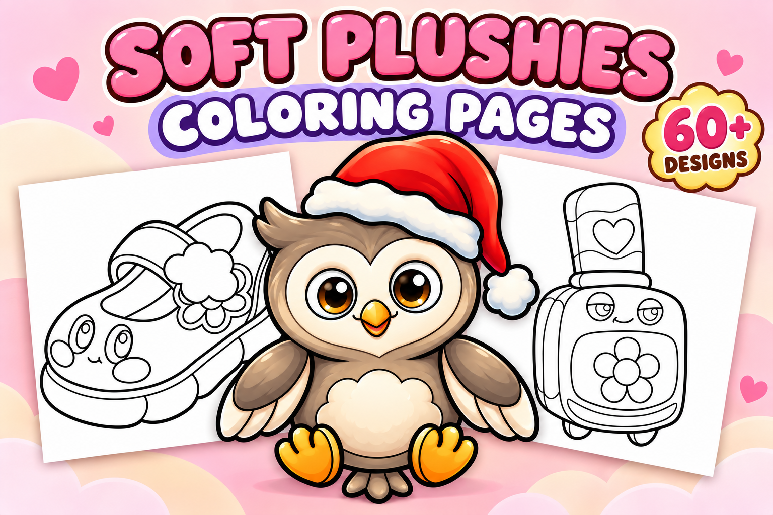 Soft Plushies Coloring Pages – Volume 3