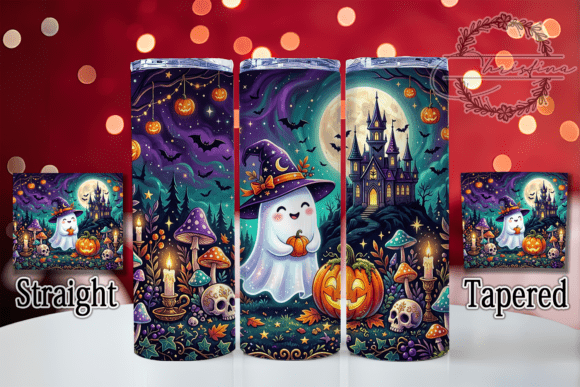 Spooky Cute Ghost Witch 20oz Tumbler