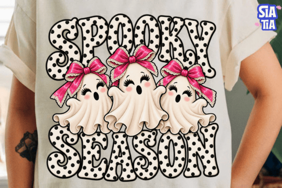 Spooky Season Ghost PNG Sublimation Desi