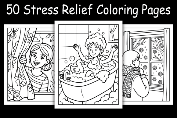 Stress Relief Coloring Pages