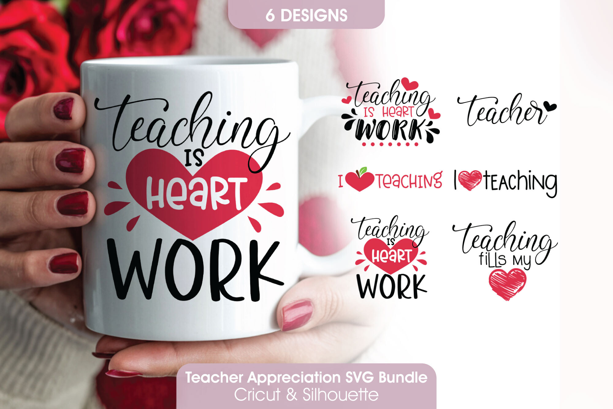 Teacher Appreciation SVG Bundle Teaching