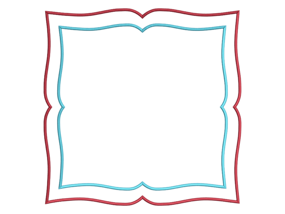Twin Contour Square Placemat Embroidery